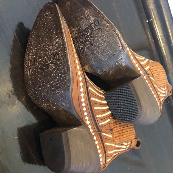 Yippee Ki Yay by Old Gringo Quincy Suede Shedron Ankle Boots  5 New Brown Multi - Picture 6 of 12